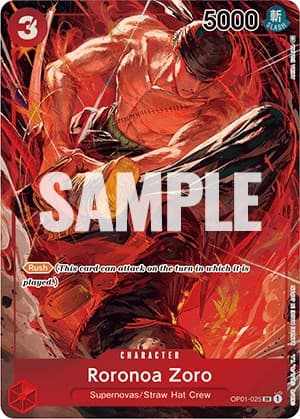 Roronoa Zoro (025) (Parallel) — Romance Dawn card