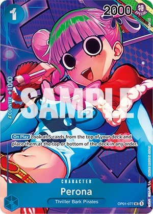 Perona (Box Topper) — Romance Dawn card