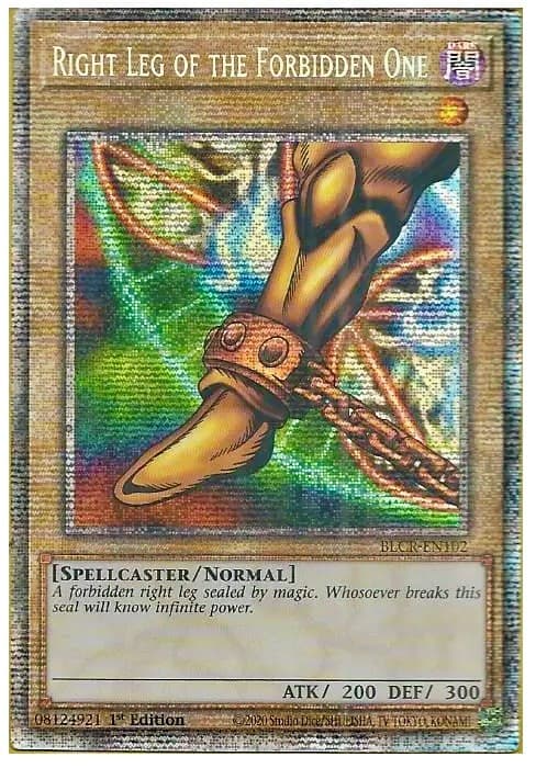 Right Leg of the Forbidden One (Starlight Rare) — Battles of Legend: Crystal Revenge card