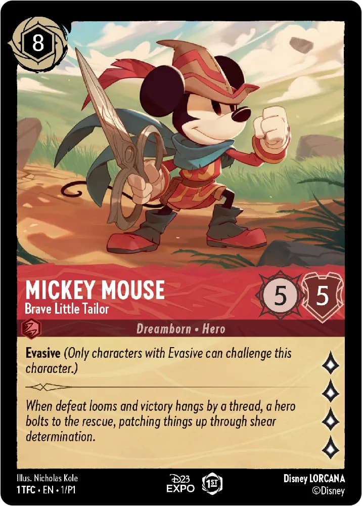 Mickey Mouse - Brave Little Tailor — D23 Promos card