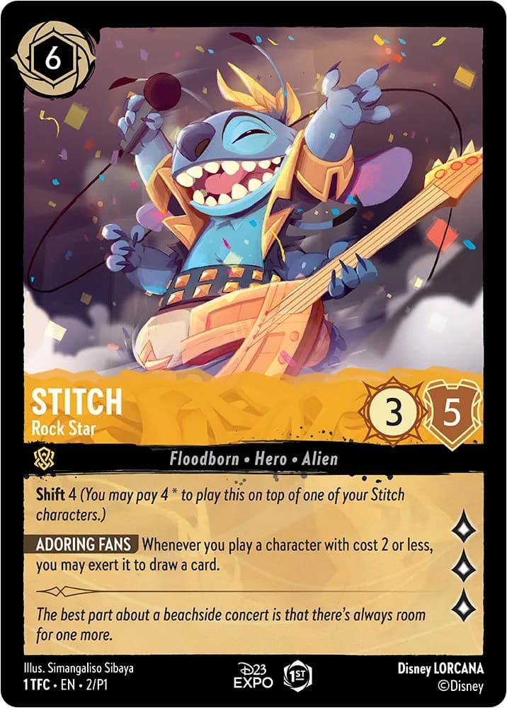Stitch - Rock Star — D23 Promos card