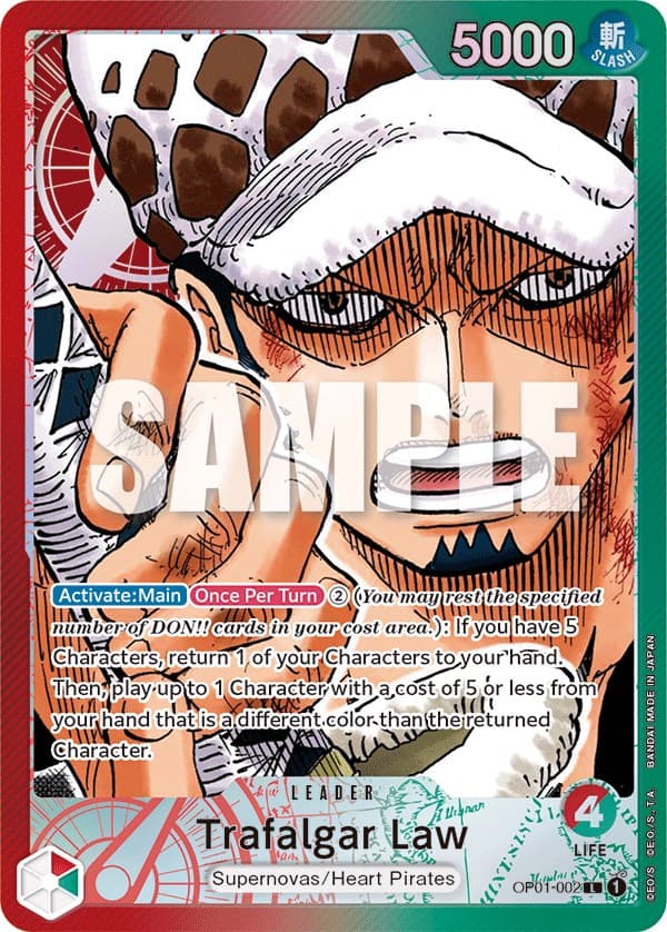 Trafalgar Law (002) (Parallel) — Romance Dawn card