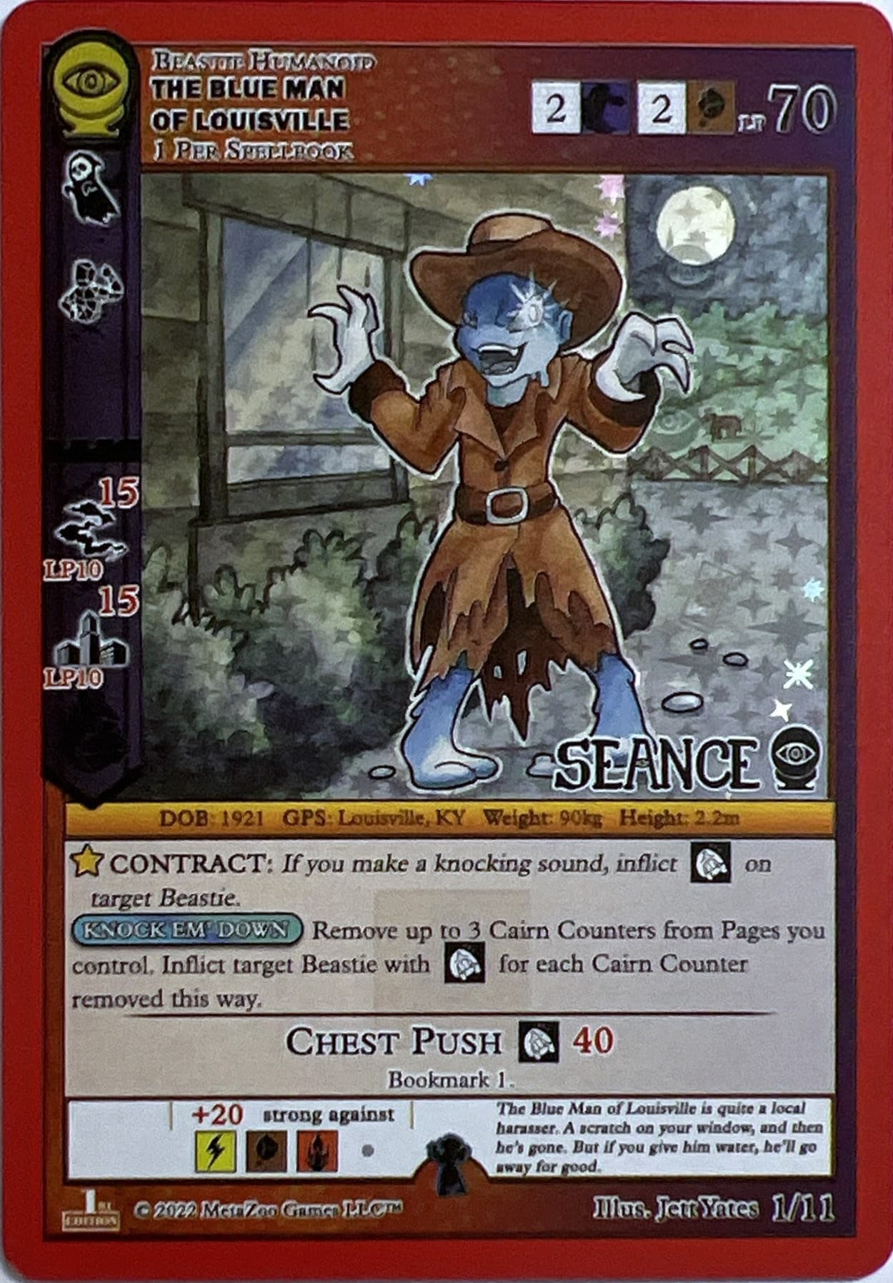 The Blue Man of Louisville — Seance: First Edition Release Event Deck card