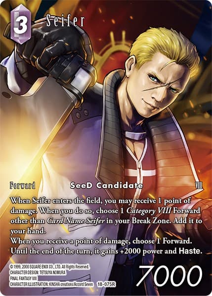 Seifer (Full Art) — Resurgence of Power card