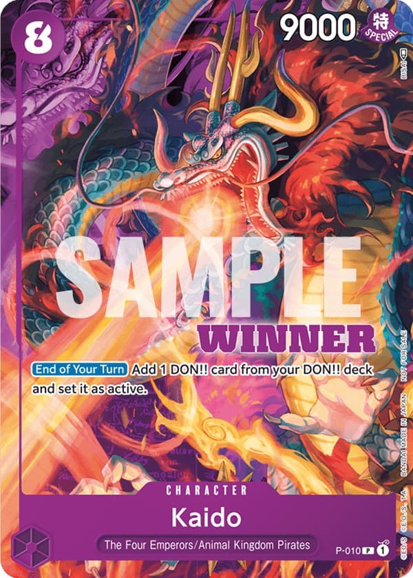 Kaido - P-010 (Winner Pack Vol. 1) — One Piece Promotion Cards card