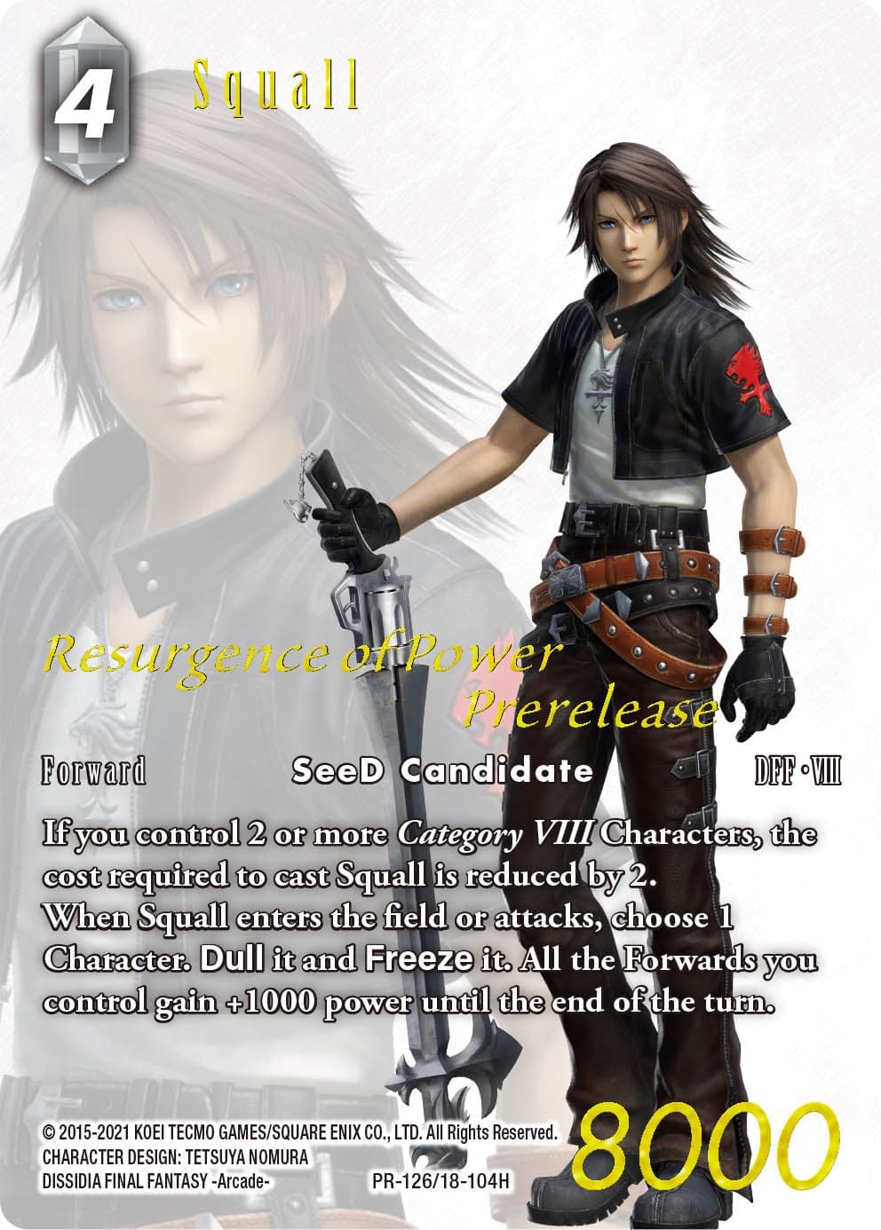 Squall (Prerelease Promo) — FF: Promo Cards card
