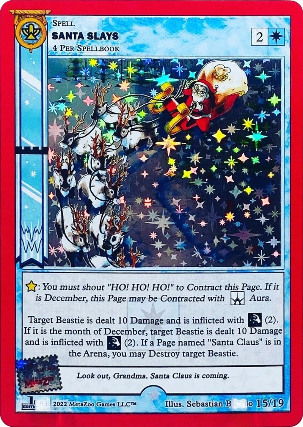 Santa Slays (First Edition) — Holiday Promos card