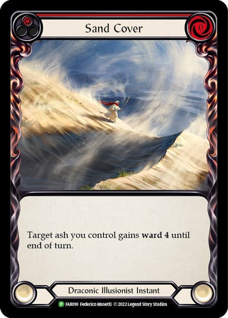 Sand Cover (Red) - FAB090 — Flesh and Blood: Promo Cards card
