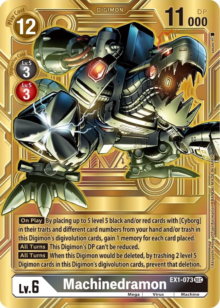 Machinedramon (Alternate Art) — Dimensional Phase card