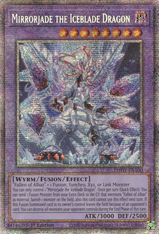 Mirrorjade the Iceblade Dragon (Starlight Rare) — Photon Hypernova card