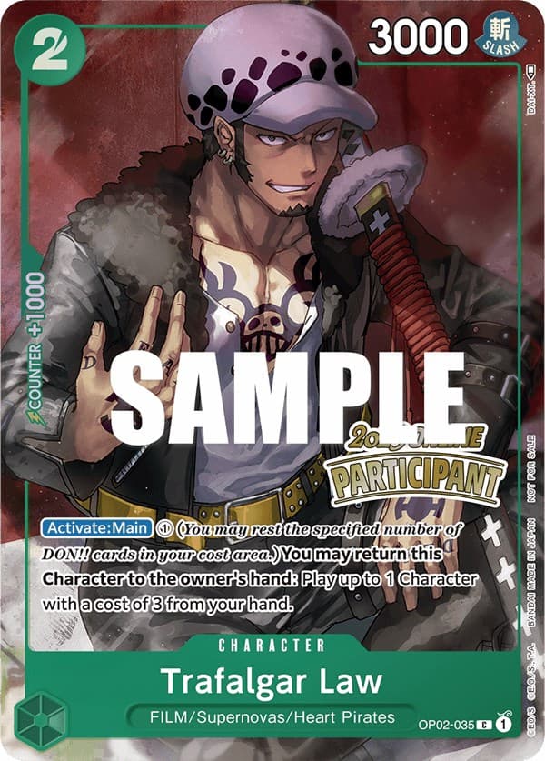 Trafalgar Law (Online Regional 2023) [Participant] — One Piece Promotion Cards card