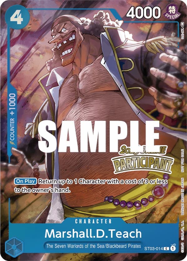 Marshall.D.Teach (Online Regional 2023) [Participant] — One Piece Promotion Cards card