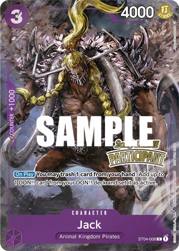 Jack (Online Regional 2023) [Participant] — One Piece Promotion Cards card