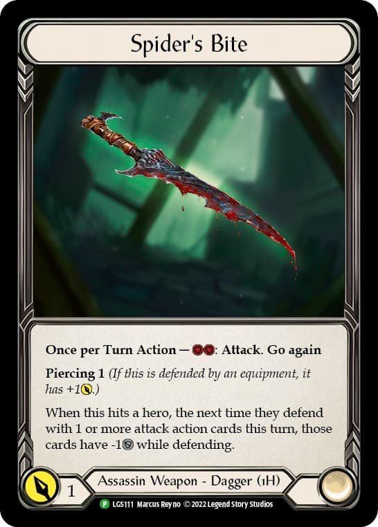 Spider's Bite - LGS111 — Flesh and Blood: Promo Cards card