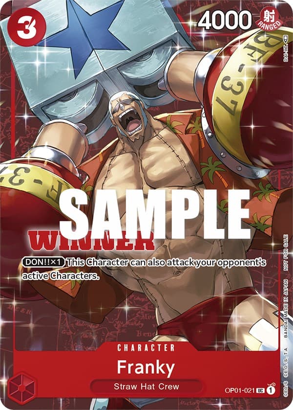 Franky (Tournament Pack Vol. 2) [Winner] — One Piece Promotion Cards card