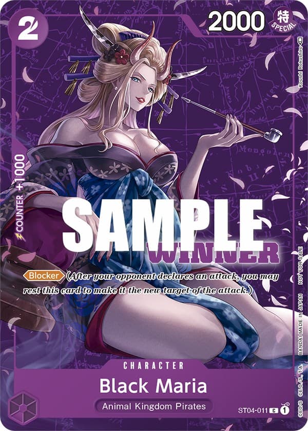 Black Maria (Tournament Pack Vol. 2) [Winner] — One Piece Promotion Cards card