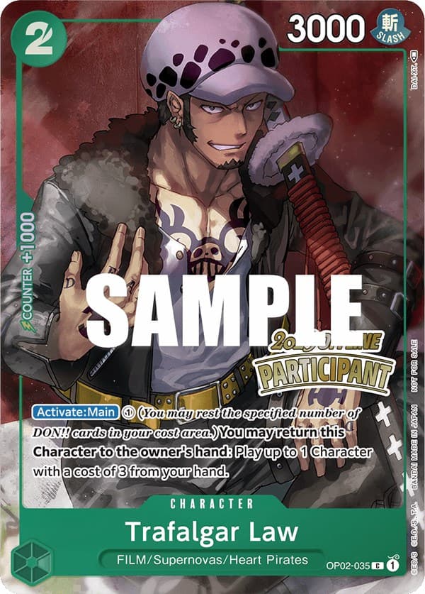 Trafalgar Law (Offline Regional 2023) [Participant] — One Piece Promotion Cards card