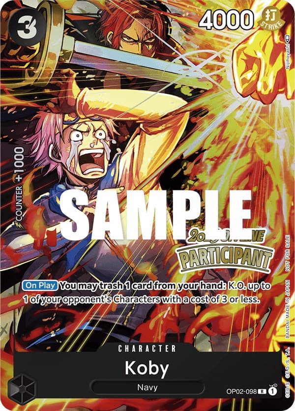 Koby (Offline Regional 2023) [Participant] — One Piece Promotion Cards card