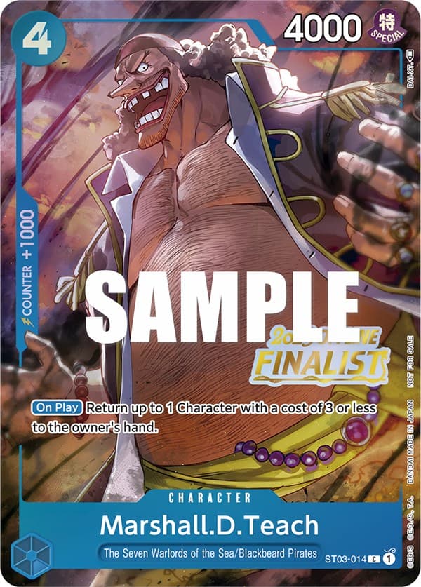 Marshall.D.Teach (Offline Regional 2023) [Finalist] — One Piece Promotion Cards card