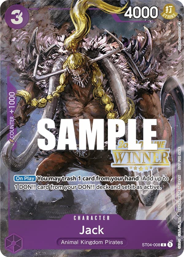 Jack (Offline Regional 2023) [Winner] — One Piece Promotion Cards card
