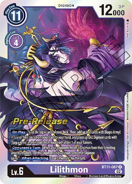 Lilithmon — Dimensional Phase Pre-Release Cards card
