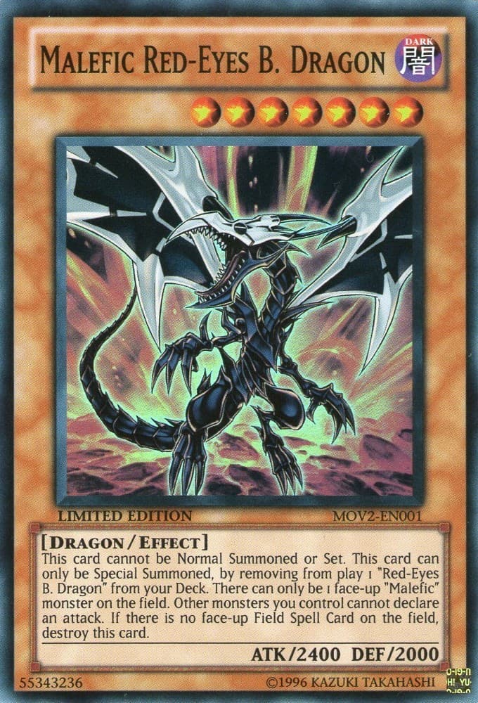Malefic Red-Eyes B. Dragon (Super Rare) — Bonds Beyond Time Movie Pack card