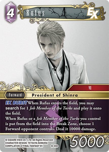 Rufus EX — Boss Deck: Final Fantasy VII card