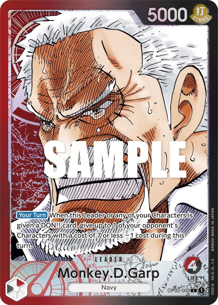 Monkey.D.Garp (002) (Alternate Art) — Paramount War card