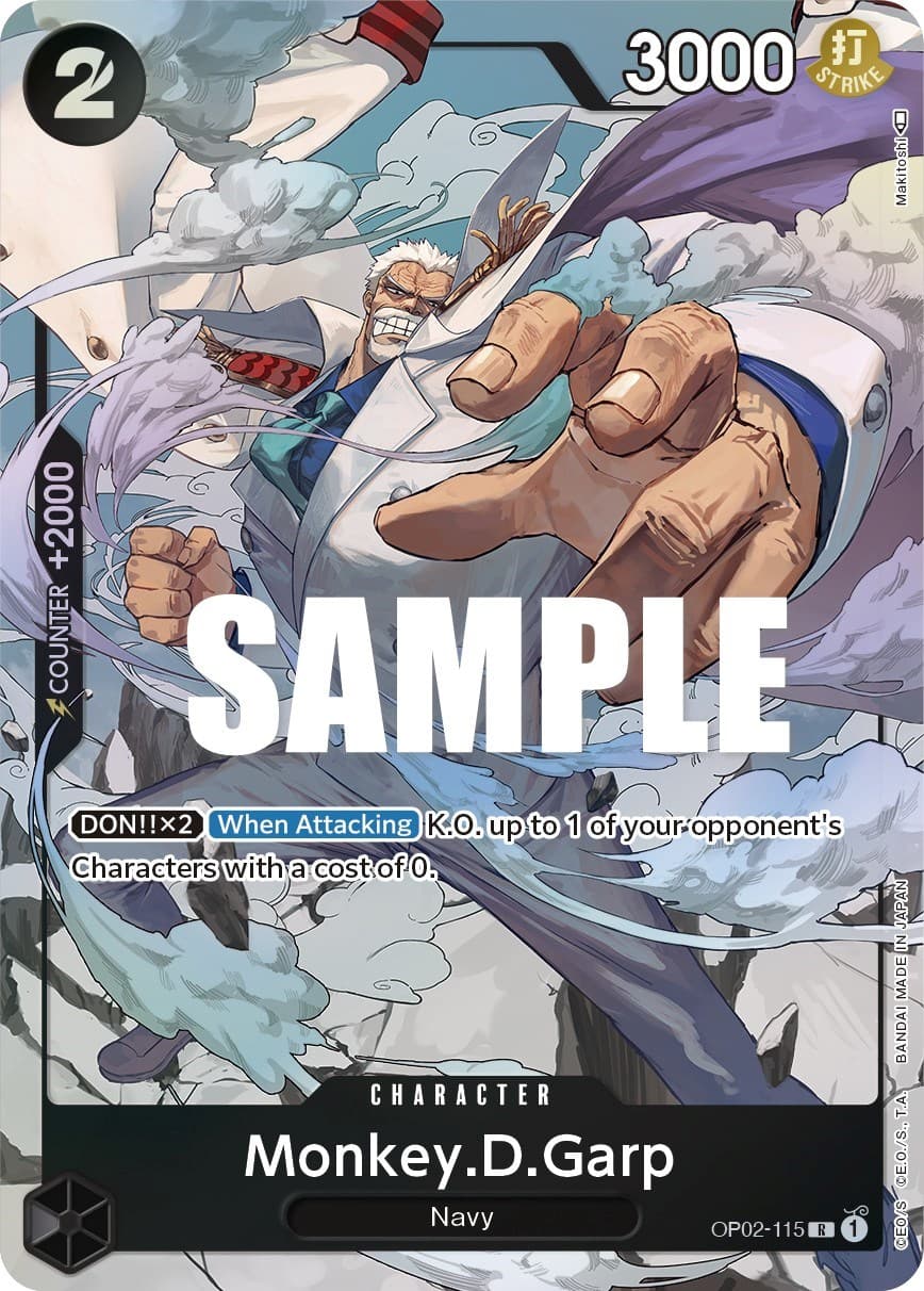 Monkey.D.Garp (115) (Alternate Art) — Paramount War card