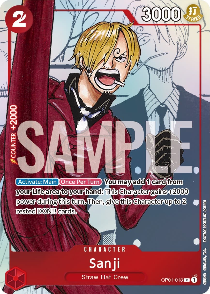 Sanji - OP01-013 (Alternate Art) — One Piece Promotion Cards card