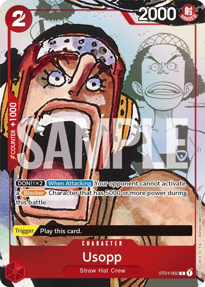 Usopp - ST01-002 (Alternate Art) — One Piece Promotion Cards card