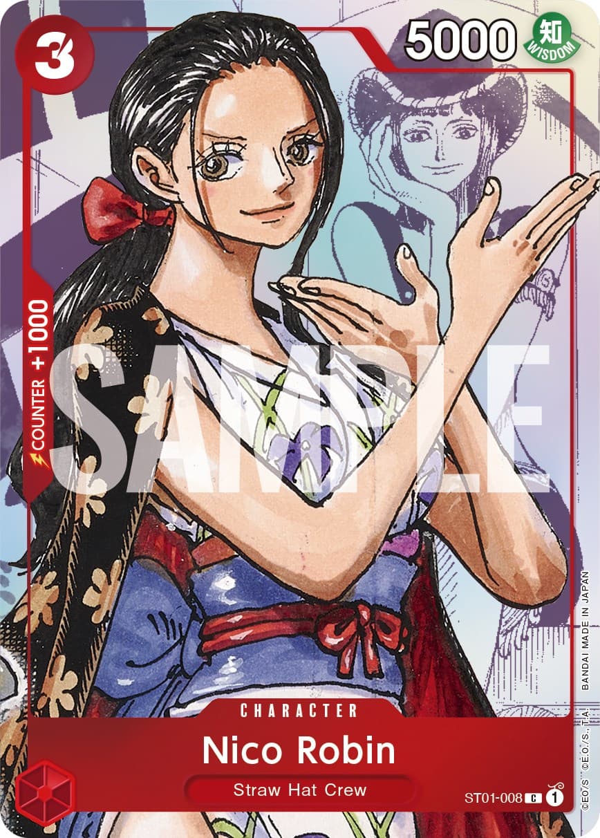 Nico Robin - ST01-008 (Alternate Art) — One Piece Promotion Cards card