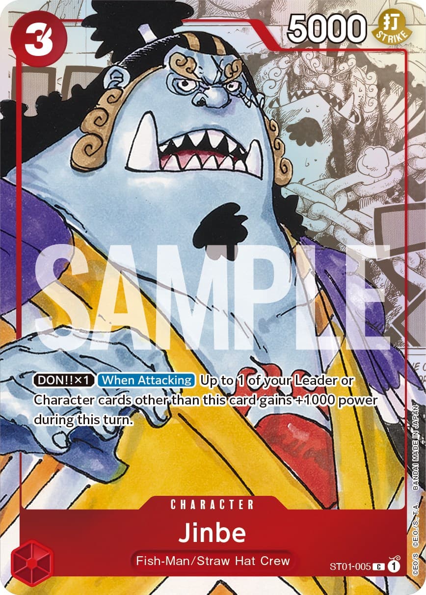 Jinbe - ST01-005 (Alternate Art) — One Piece Promotion Cards card