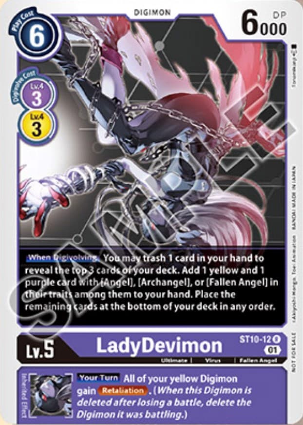 LadyDevimon (Tamer Goods Set Angewomon & LadyDevimon) — Starter Deck 10: Parallel World Tactician card