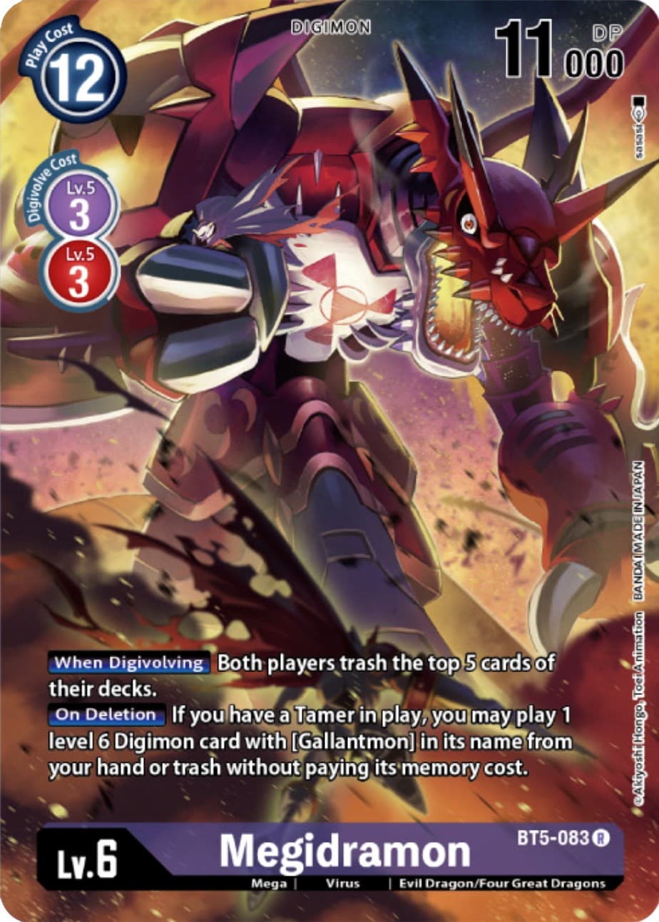 Megidramon (Digimon Card Game Deck Box Set) — Battle of Omni card