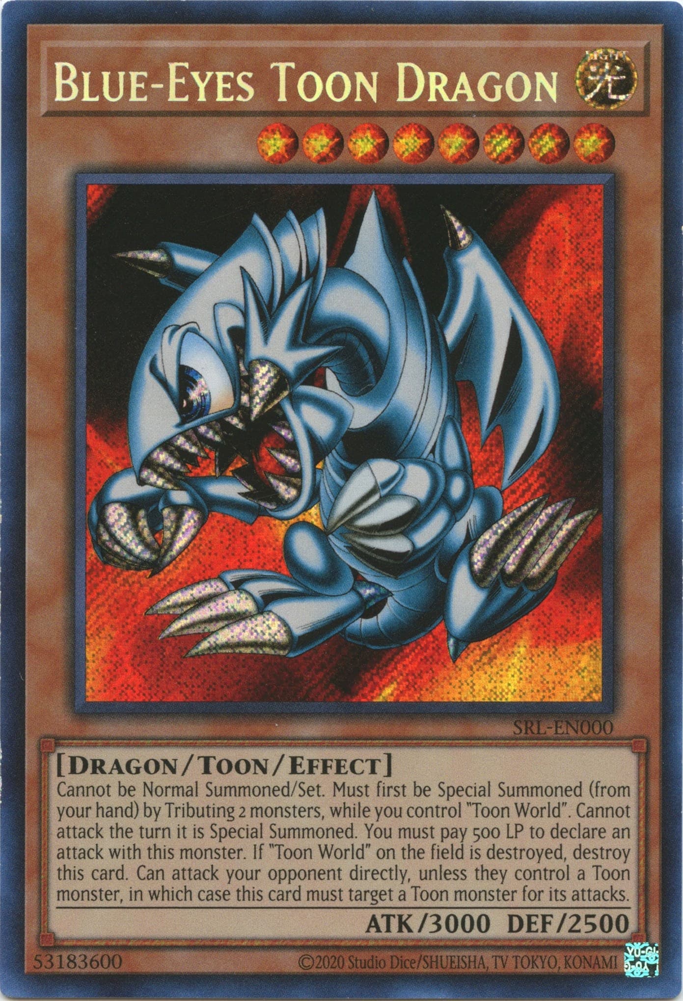 Blue-Eyes Toon Dragon — Spell Ruler (25th Anniversary Edition) card