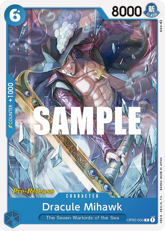 Dracule Mihawk — Paramount War Pre-Release Cards card