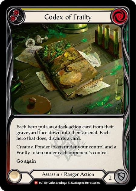 Codex of Frailty — Outsiders card