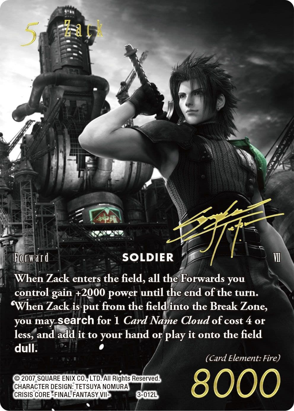 Zack (Noir Promo) — FF: Promo Cards card