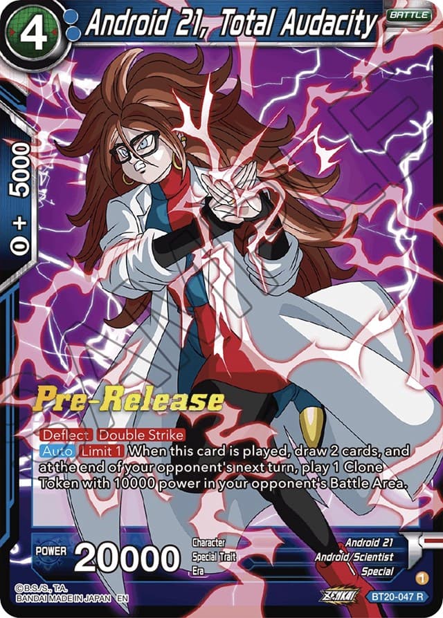 Android 21, Total Audacity — Power Absorbed Pre-Release Cards card