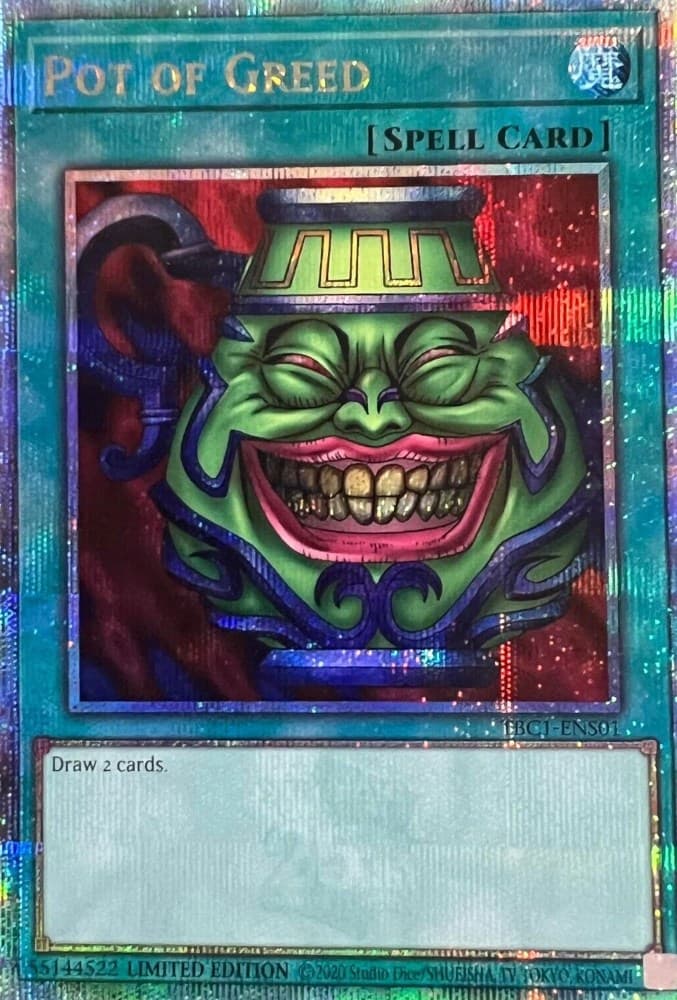 Pot of Greed (Quarter Century Secret Rare) — The Pot Collection card