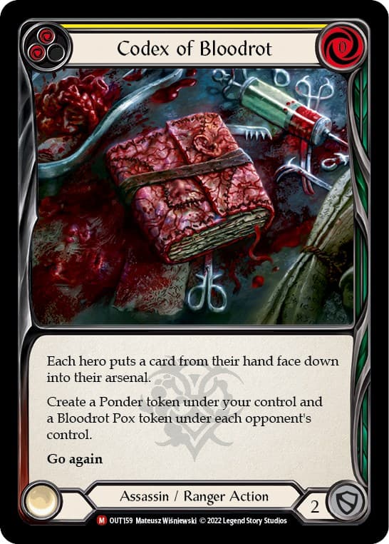 Codex of Bloodrot — Outsiders card