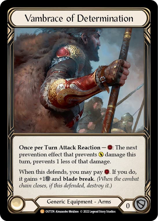 Vambrace of Determination — Outsiders card