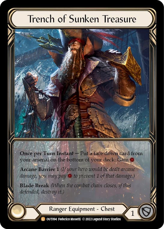 Trench of Sunken Treasure (Extended Art) — Outsiders card