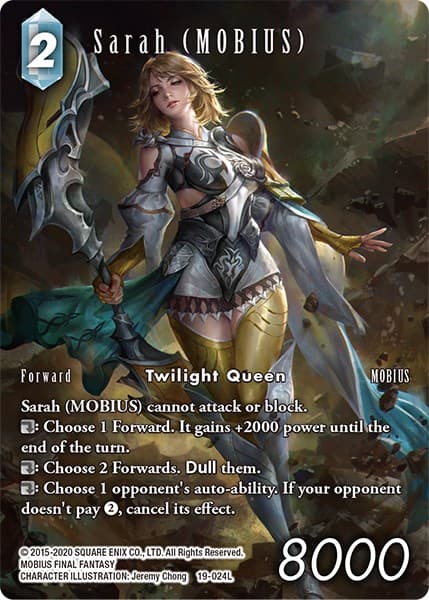 Sarah (MOBIUS) (19-024L) (Full Art) — From Nightmares card