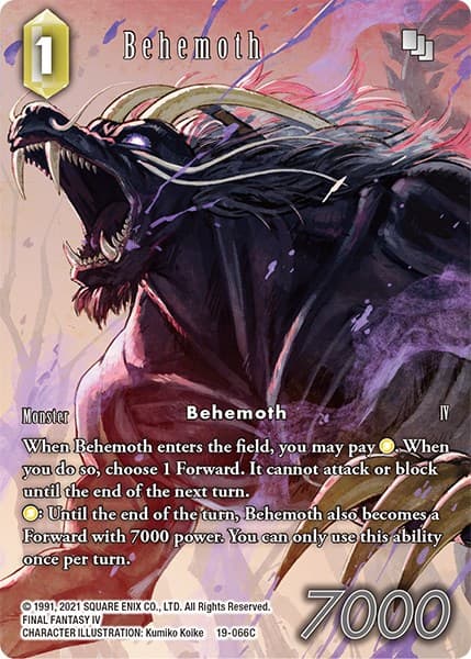 Behemoth (19-066C) (Full Art) — From Nightmares card