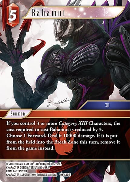Bahamut — From Nightmares card