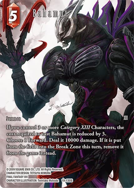 Bahamut (Full Art) — From Nightmares card