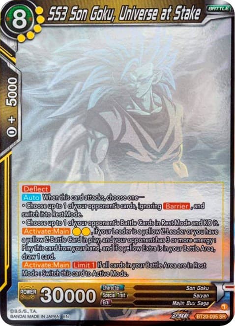 SS3 Son Goku, Universe at Stake (Hologram) — Power Absorbed card