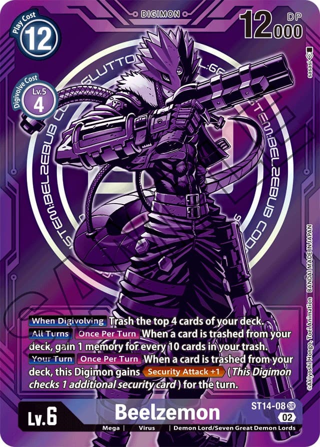 Beelzemon - ST14-08 (Alternate Art) — Starter Deck 14: Beelzemon Advanced Deck Set card